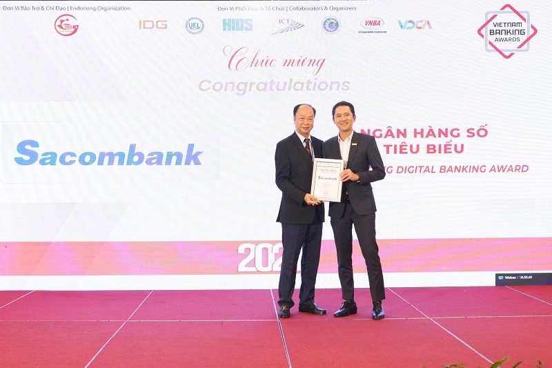 Sacombank 7 năm liên tiếp được vinh danh ngân hàng Việt Nam tiêu biểu