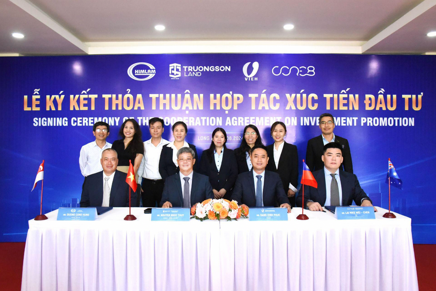 Him Lam, Trường Sơn Land, Core8 Australia, VIEH Singapore ký kết hợp tác xúc tiến đầu tư