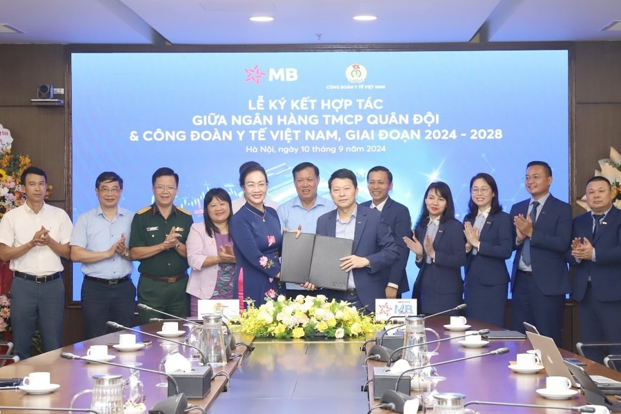 MB ký kết hợp tác với Công đoàn Y tế Việt Nam