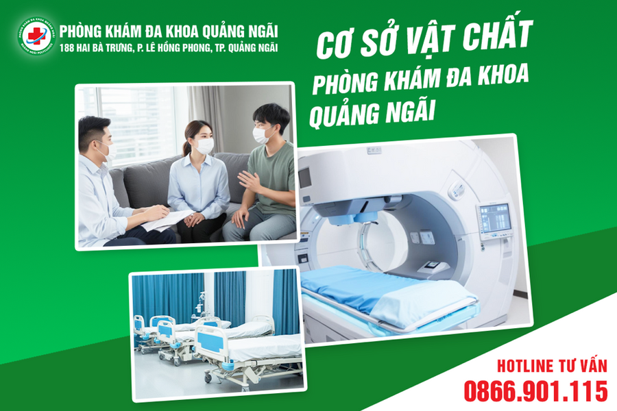 Phòng khám đa khoa Quảng Ngãi 188 Hai Bà Trưng - Địa chỉ thăm khám bệnh uy tín tại Quảng Ngãi