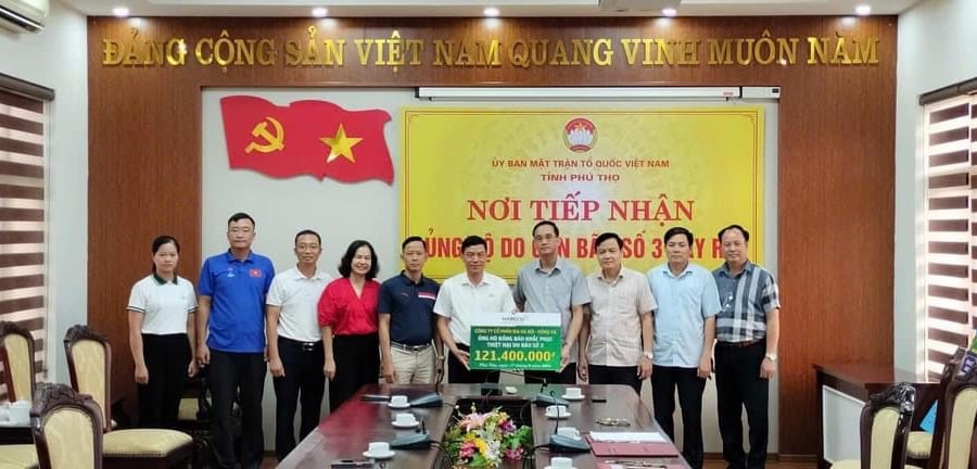 HABECO: Ủng hộ 1,35 tỷ đồng đến đồng bào miền Bắc khắc phục thiệt hại do cơn bão gây ra