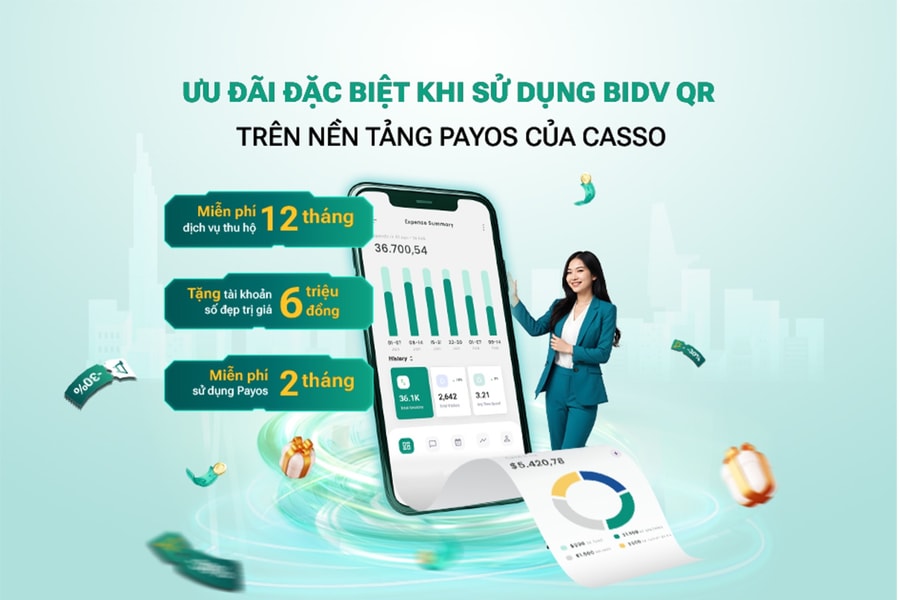 Những ưu đãi đặc biệt từ sự kết hợp BIDV-Casso