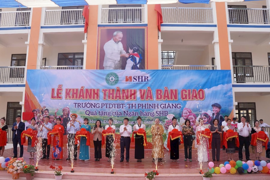 Khánh thành 2 công trình lớp học tại Điện Biên trị giá 12,5 tỷ đồng do SHB tài trợ