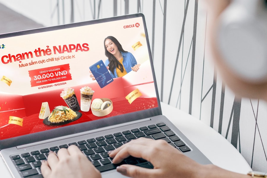 Dạo CIRCLE K, chạm thẻ NAPAS - mua hàng cực chill với e-voucher hấp dẫn