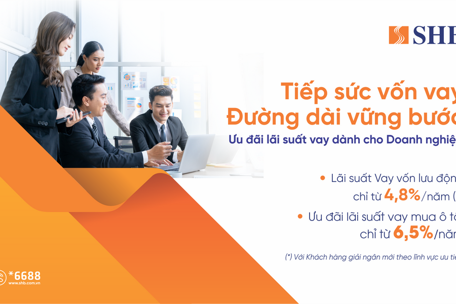 SHB mở rộng gói tín dụng “Tiếp sức vốn vay – Đường dài vững bước”