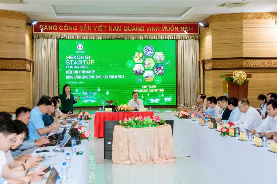 Diễn đàn Khởi nghiệp Đồng bằng sông Cửu Long 2024: Kinh tế xanh - Động lực mới cho phát triển