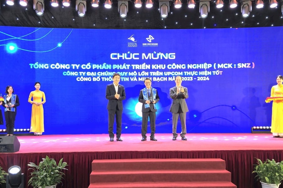 Sonadezi lần thứ 4 liên tiếp đạt Top 10 Công ty UPCoM thực hiện tốt công bố thông tin và minh bạch