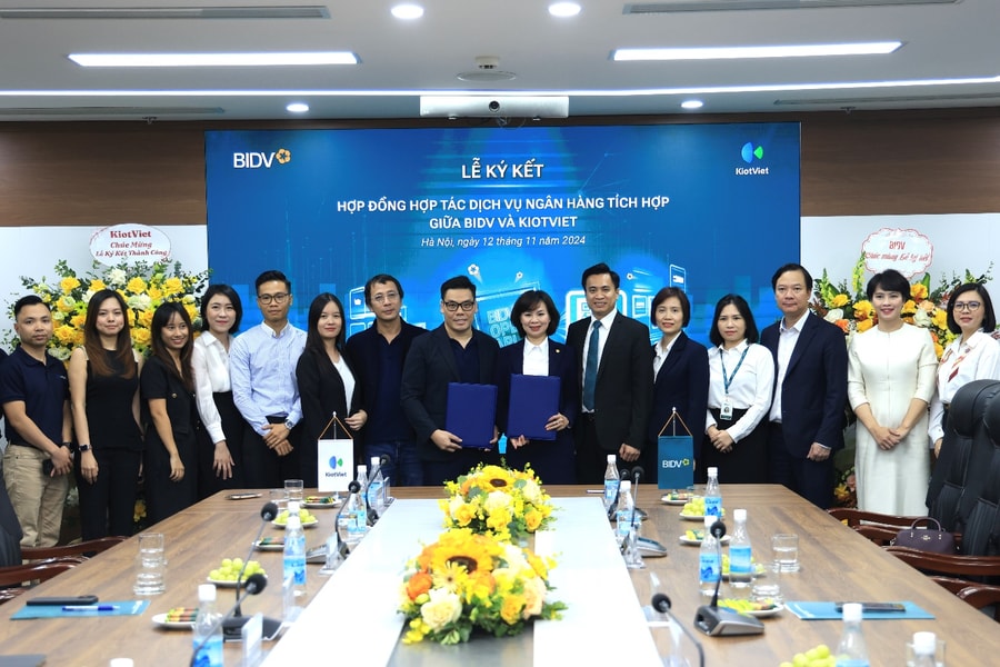 BIDV và KIOTVIET hợp tác triển khai dịch vụ ngân hàng tích hợp