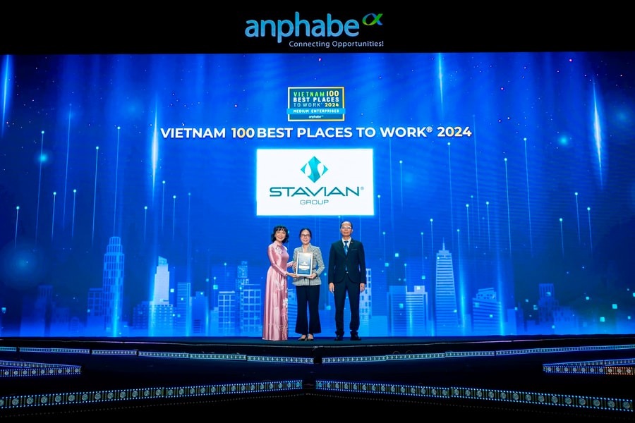 Stavian nhận cú đúp giải thưởng tại Bảng xếp hạng Nơi làm việc tốt nhất Việt Nam 2024