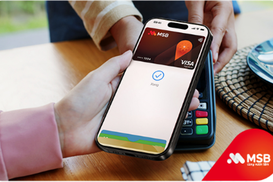 MSB đẩy mạnh thanh toán không tiếp xúc qua Apple Pay