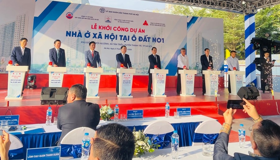 Hà Nội: Khởi công xây dựng 440 căn nhà ở xã hội tại Khu đô thị Hạ Đình