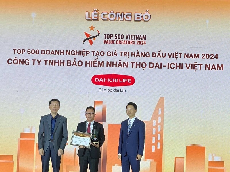 Dai-ichi Life Việt Nam được vinh danh vị trí 55 tại Bảng xếp hạng VALUE500 2024