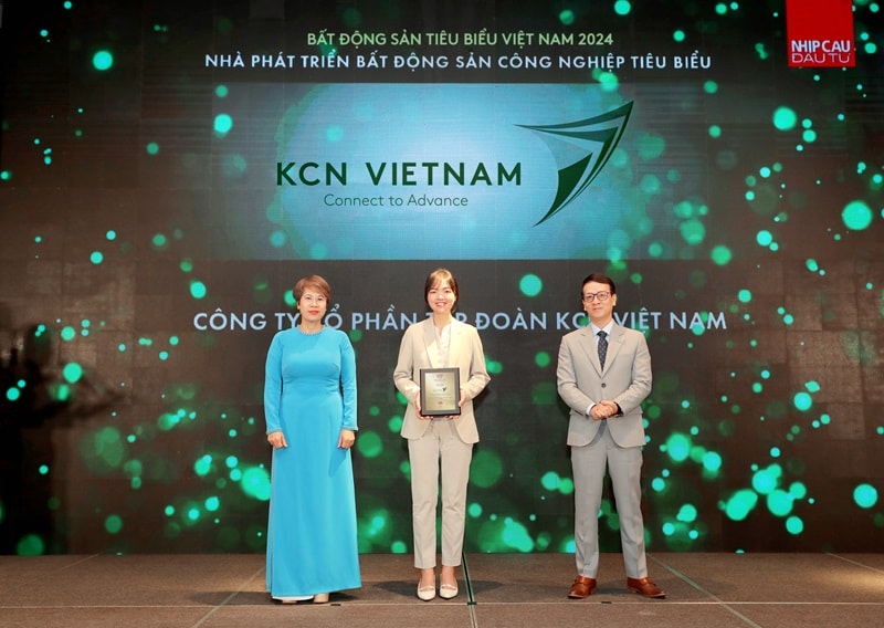 KCN Việt Nam nhận giải Nhà phát triển bất động sản công nghiệp tiêu biểu năm thứ hai liên tiếp