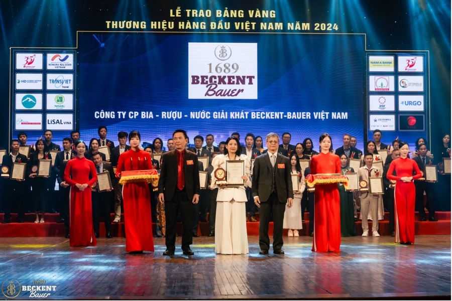 1689 Beckent Bauer vinh danh Top 10 Thương hiệu xuất sắc hàng đầu Việt Nam năm 2024