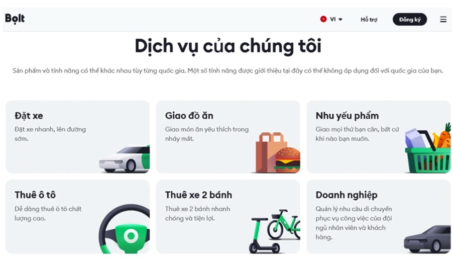 Thị trường gọi xe Việt Nam có thêm startup Bolt đến từ châu Âu