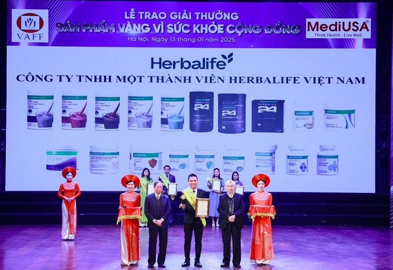 Herbalife Việt Nam - 10 năm liên tiếp đạt Giải thưởng “Sản phẩm vàng Vì sức khỏe cộng đồng”
