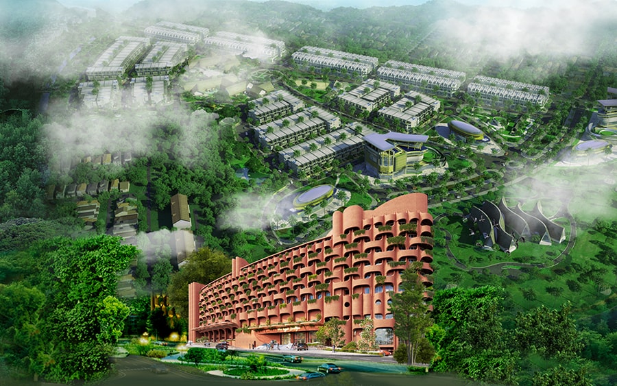 Khu đô thị Thành phố Cà phê cất nóc Tổ hợp Khách sạn và Trung tâm hội nghị The Coffee Boutique