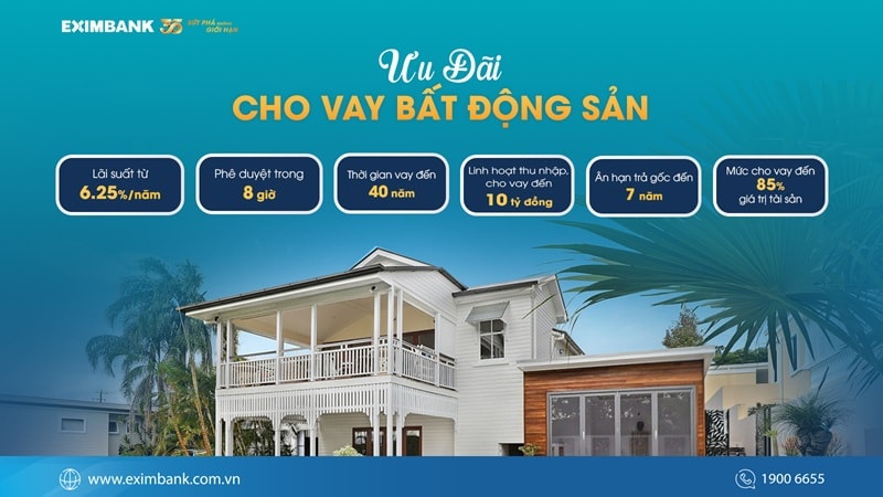 Sở hữu tổ ấm dễ dàng với giải pháp tài chính linh hoạt từ Eximbank