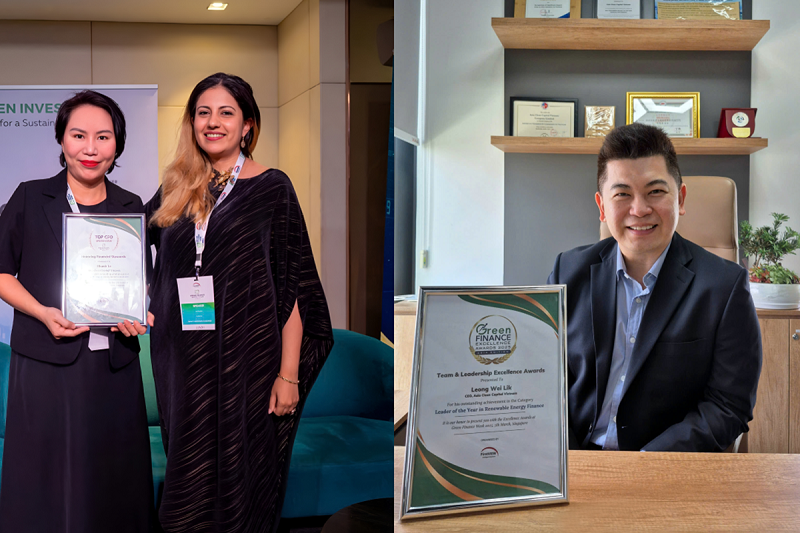 Hai nhà lãnh đạo ACCV nhận giải thưởng Green Finance Week 2025 - Asia Edition