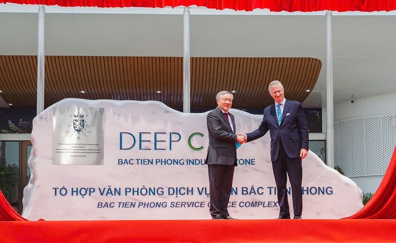 Nhà vua Vương quốc Bỉ dự lễ khai trương Tổ hợp Văn phòng Dịch vụ KCN Bắc Tiền Phong