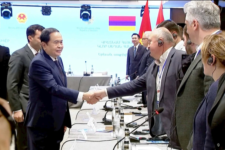 Chủ tịch Quốc hội Trần Thanh Mẫn gợi mở hợp tác doanh nghiệp Việt Nam - Armenia