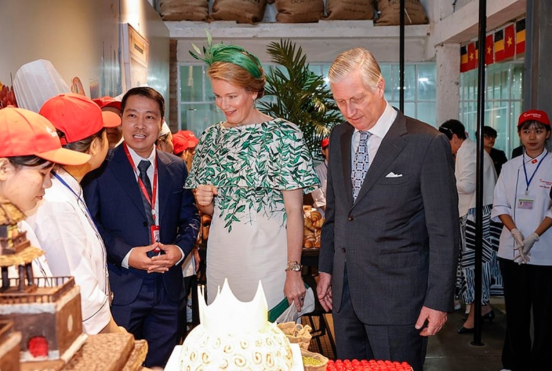Bakery School Việt Nam vinh dự được đón tiếp Nhà vua và Hoàng hậu Bỉ ghé thăm