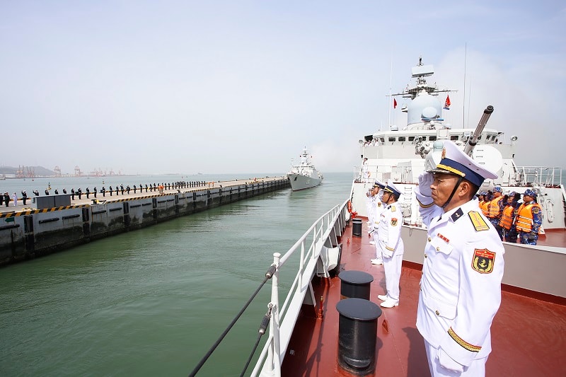 Hải quân Việt Nam và Hải quân Trung Quốc tuần tra liên hợp trên vùng biển vịnh Bắc Bộ