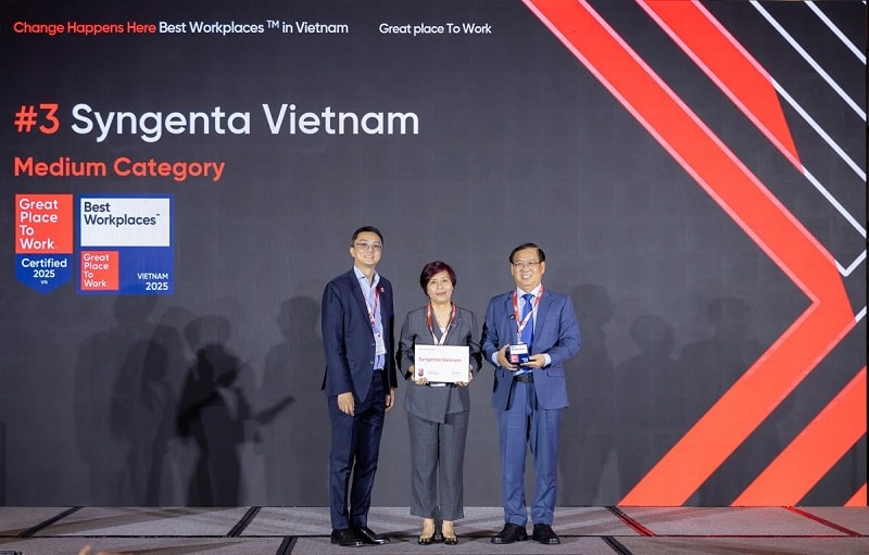Syngenta được vinh danh trong Bảng xếp hạng “Nơi làm việc xuất sắc hàng đầu Việt Nam 2025”