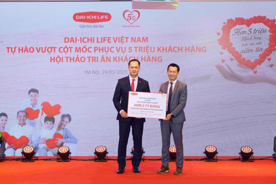 Dai-ichi Life Việt Nam tự hào vượt cột mốc phục vụ 5 triệu khách hàng