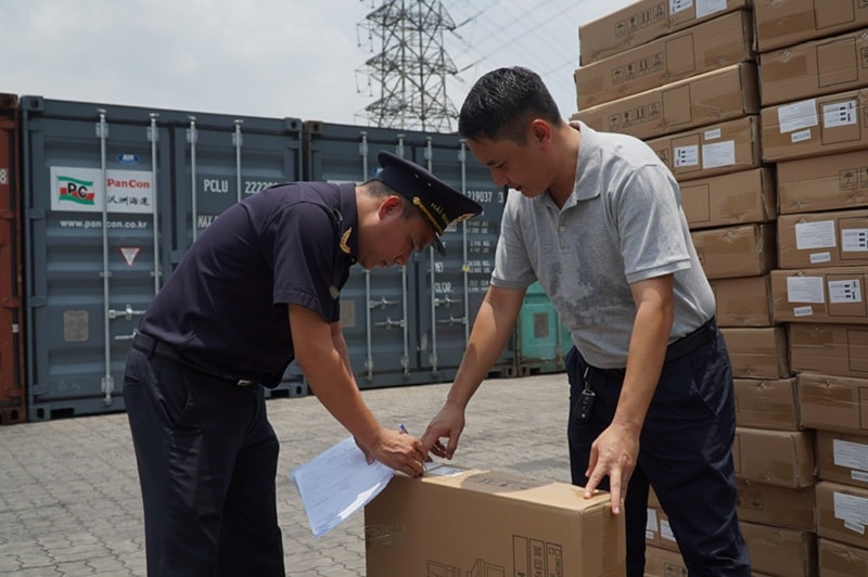 Lực lượng Hải quan liên tiếp phát hiện, ngăn chặn hàng hóa vi phạm xuất xứ