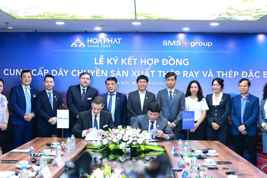 Hòa Phát là doanh nghiệp duy nhất Đông Nam Á sản xuất ray tàu cao tốc.