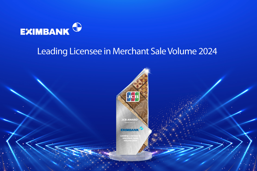 Eximbank được JCB vinh danh "Ngân hàng dẫn đầu về doanh số thanh toán thẻ năm 2024"