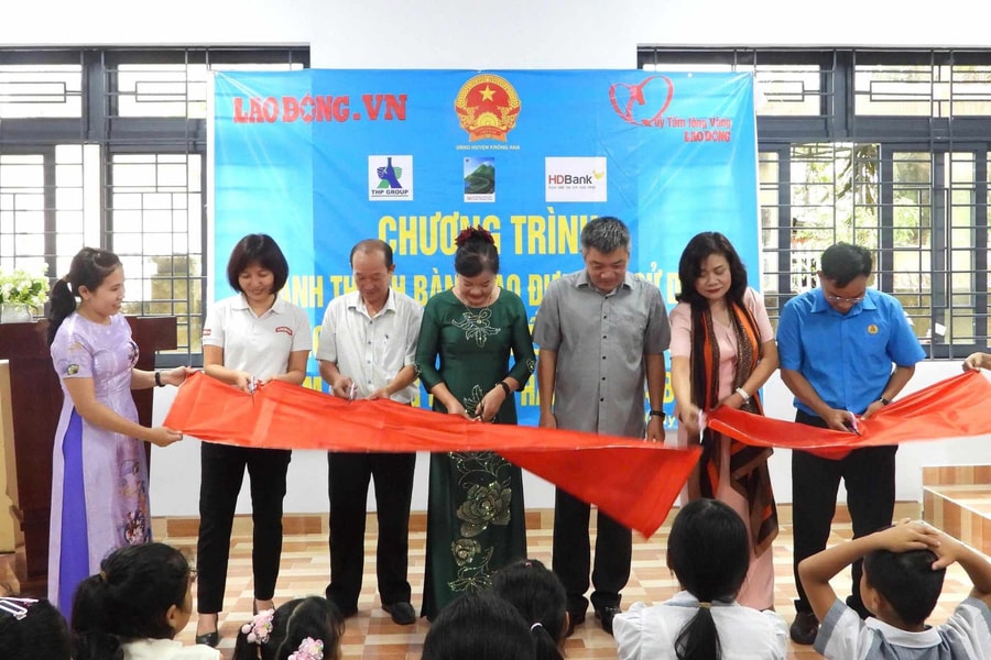 Tân Hiệp Phát chung tay khánh thành công trình nâng cấp, cải tạo điểm trường tiểu học tại Đắk Lắk