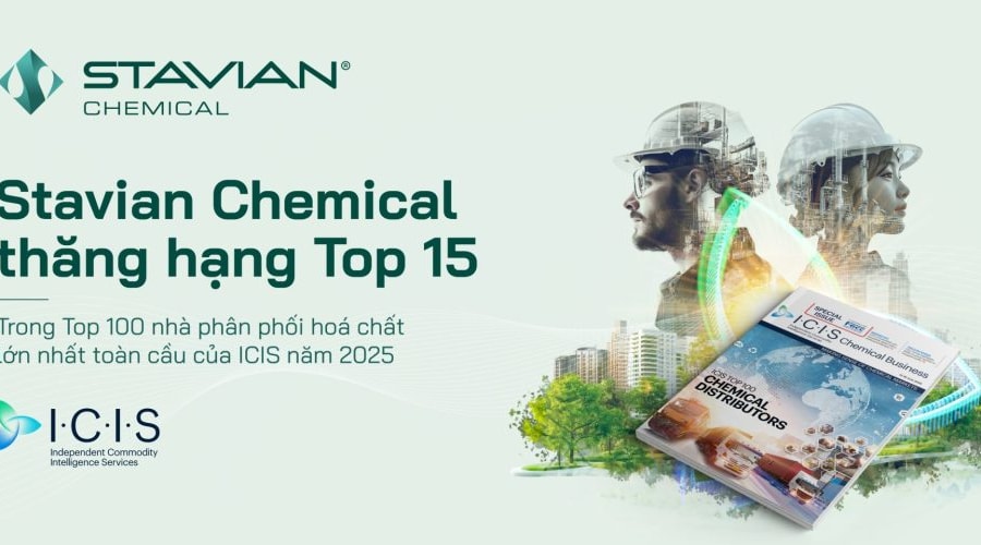 Stavian Hóa chất thăng hạng Top 15 trong 100 nhà phân phố hóa chất lớn nhất toàn cầu