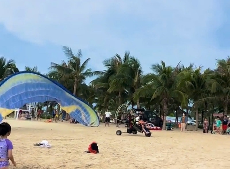 Quảng Ninh: Phạt tiền một doanh nghiệp để xảy ra sự cố dù lượn