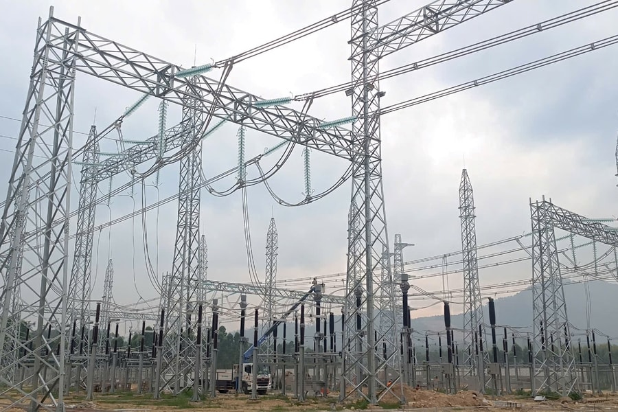 Dự án TBA 500kV Vĩnh Yên và đường dây đấu nối tăng tốc về đích