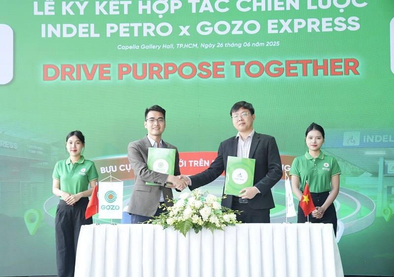 GOZO Express hợp tác cùng Indel Petro phát triển mô hình trạm xăng bưu cục