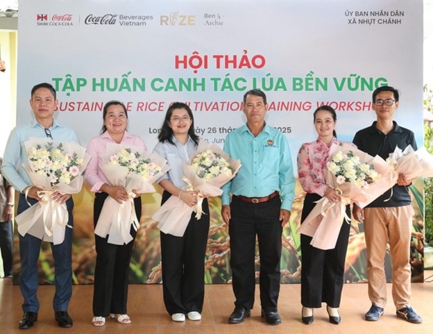 Coca-Cola Việt Nam thúc đẩy canh tác lúa bền vững tại Tây Ninh