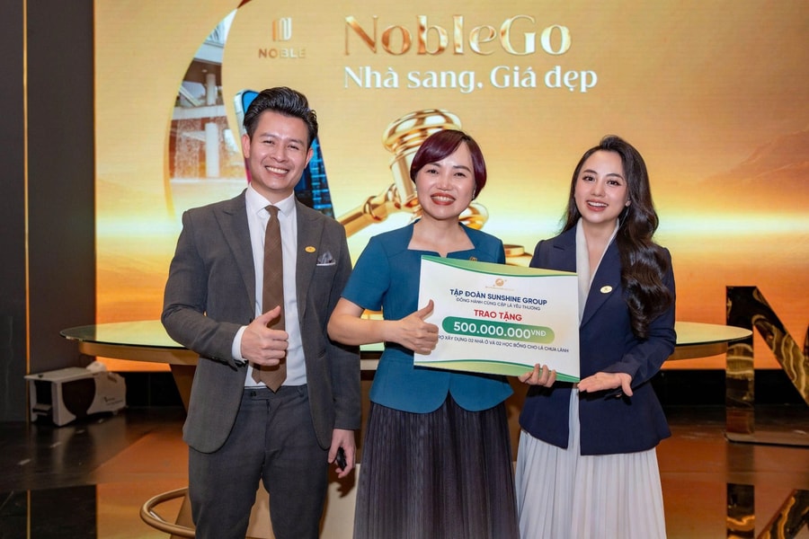 Sunshine Group livestream bất động sản, giảm 1 tỷ đồng cho khách hàng, trích 500 triệu đồng/phiên làm thiện nguyện