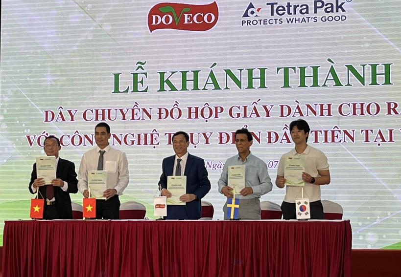 DOVECO khánh thành dây chuyền đồ hộp giấy đầu tiên tại Việt Nam