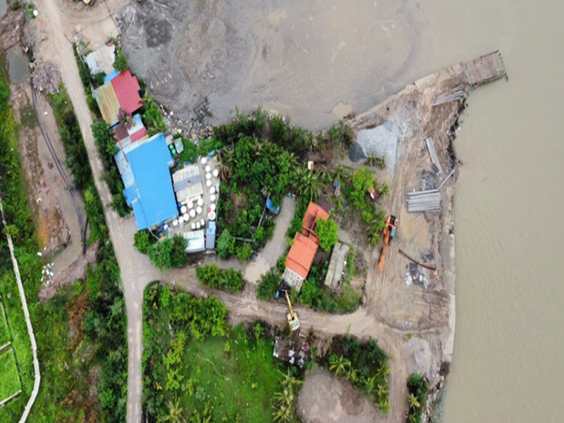 Hải Phòng vào cuộc xử lý bến vật liệu xây dựng lấn chiếm luồng hàng hải