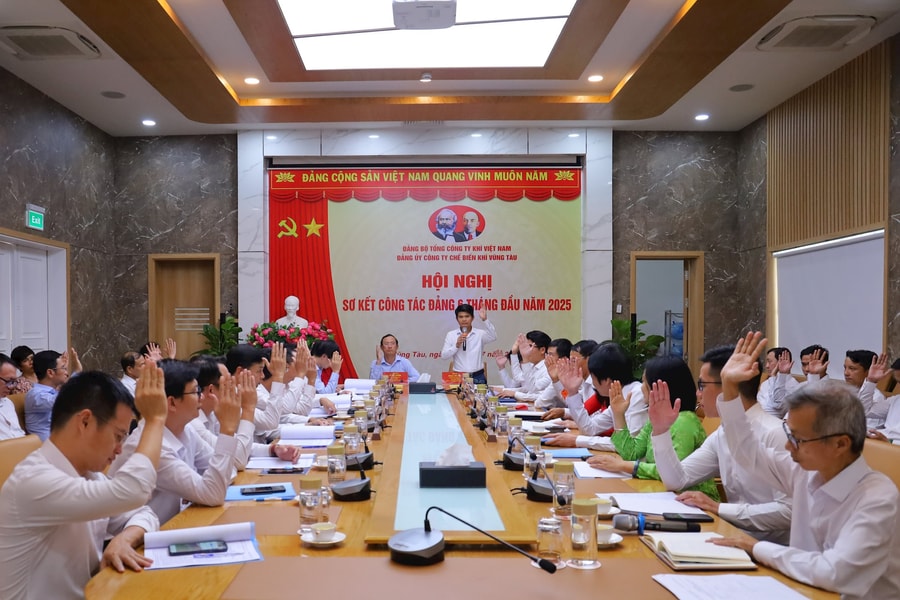 Đảng bộ PV GAS VUNG TAU hoàn thành xuất sắc công tác 6 tháng đầu năm 2025