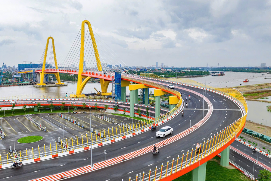 Cầu Hoàng Gia chính thức thông xe: Cú hích "vàng" cho bất động sản đảo Vũ Yên