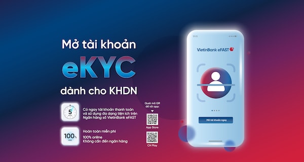 Mở tài khoản doanh nghiệp online với VietinBank eFAST
