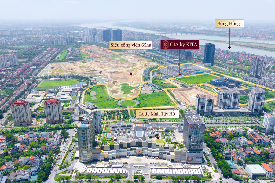 “Siết” quỹ đất ven sông Hồng, GIA by KITA khẳng định vị thế đắt giá