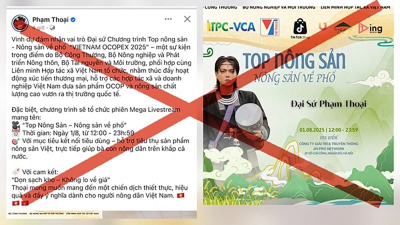 Đại sứ nông sản không dành cho người nổi tiếng nhờ thị phi