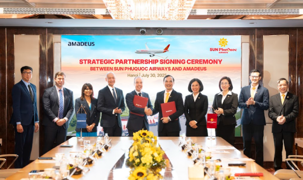 Sun PhuQuoc Airways ký kết hợp tác chiến lược với Amadeus triển khai hệ sinh thái công nghệ hàng không 5 sao