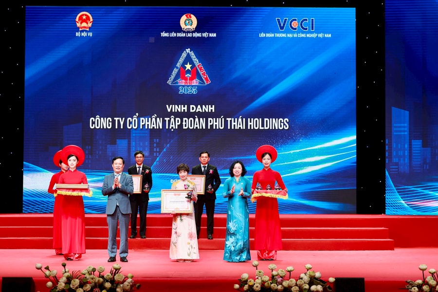 Tập đoàn Phú Thái nhận Giải thưởng “Doanh nghiệp tiêu biểu vì Người lao động” năm 2025