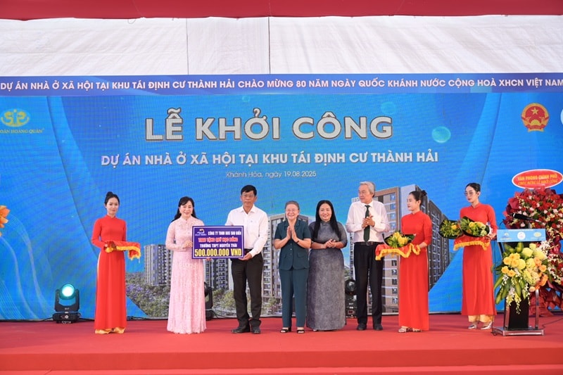 Khánh Hòa khởi công Dự án Nhà ở xã hội tại Khu tái định cư Thành Hải