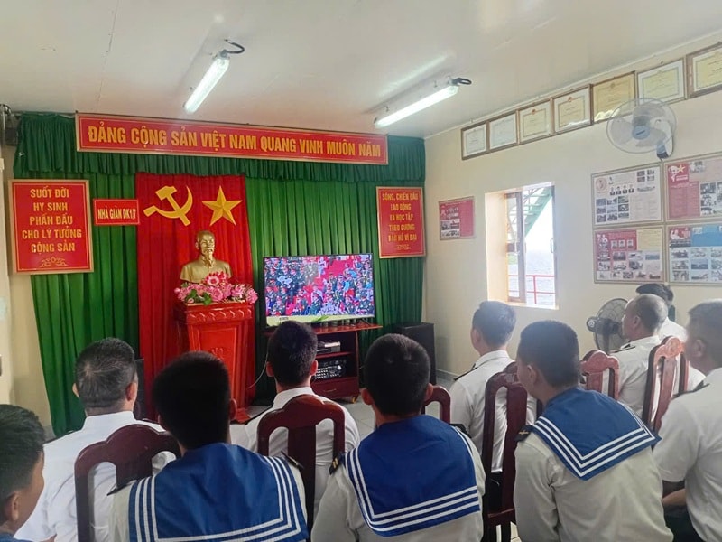 Những chiến sĩ bảo vệ biển, đảo Tổ Quốc hướng về ngày lễ lớn của dân tộc